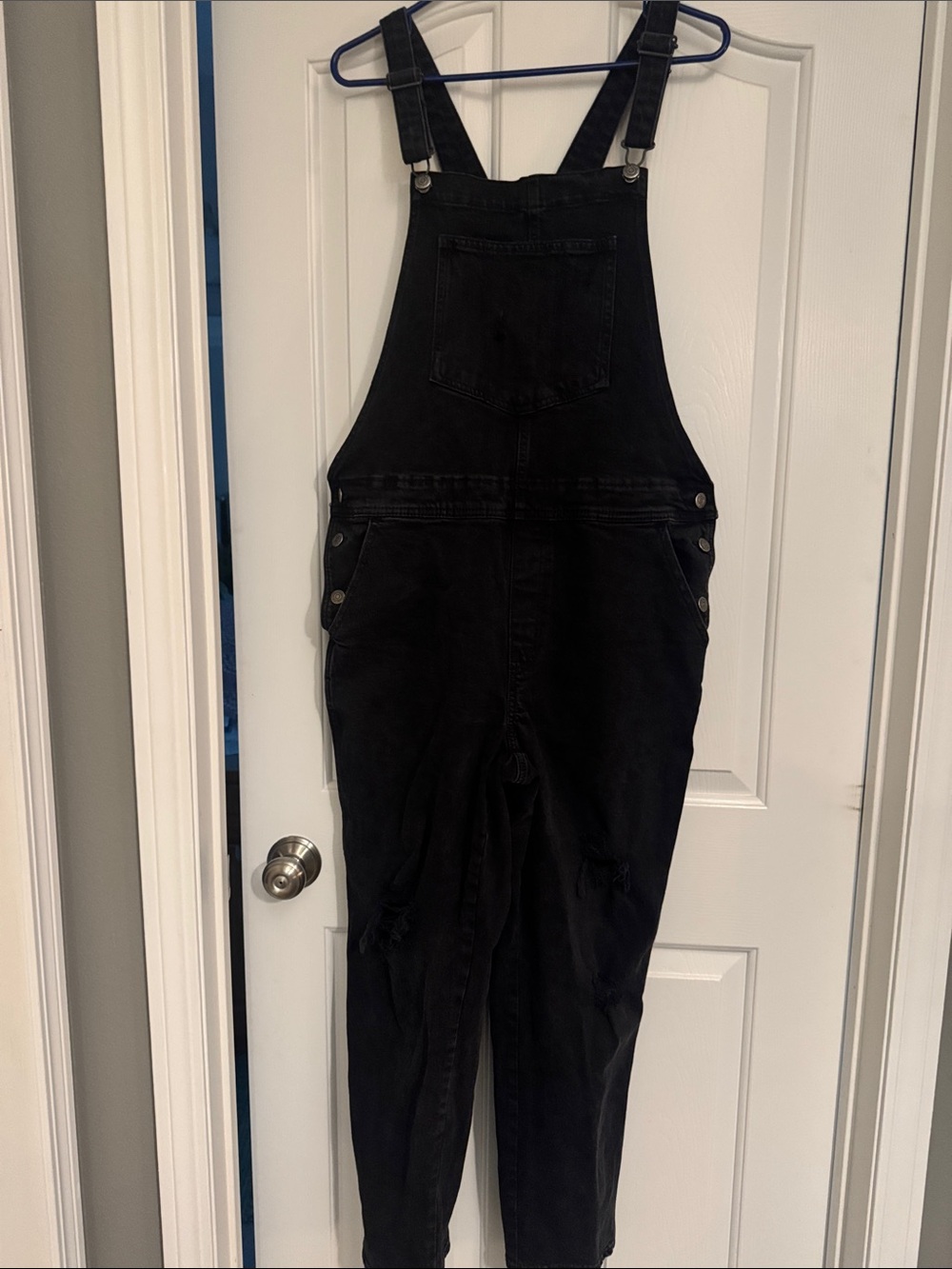 Old Navy Black Denim Women's Overalls